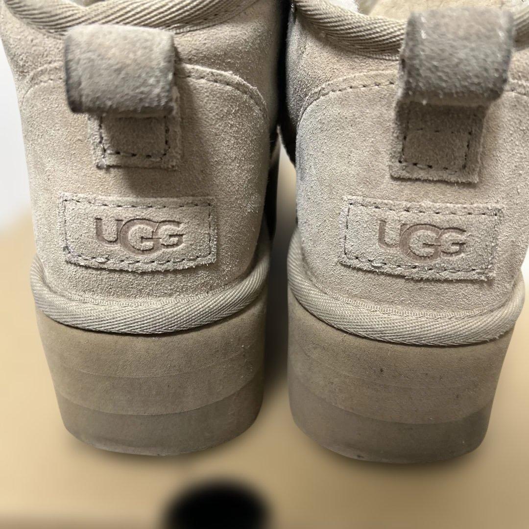 UGG 厚底ムートンブーツ 8 ベージュ