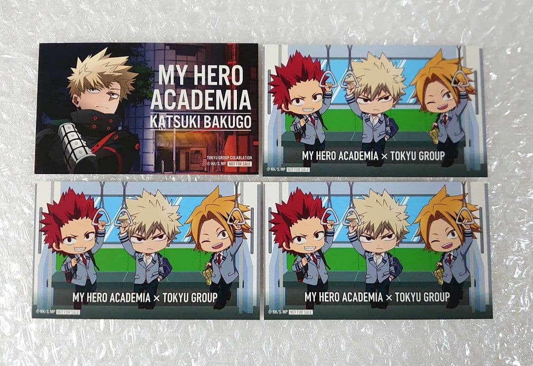 ヒロアカ　渋谷　東急コラボ　爆豪勝己　缶バッジ　購入特典　カード　ミニキャラ