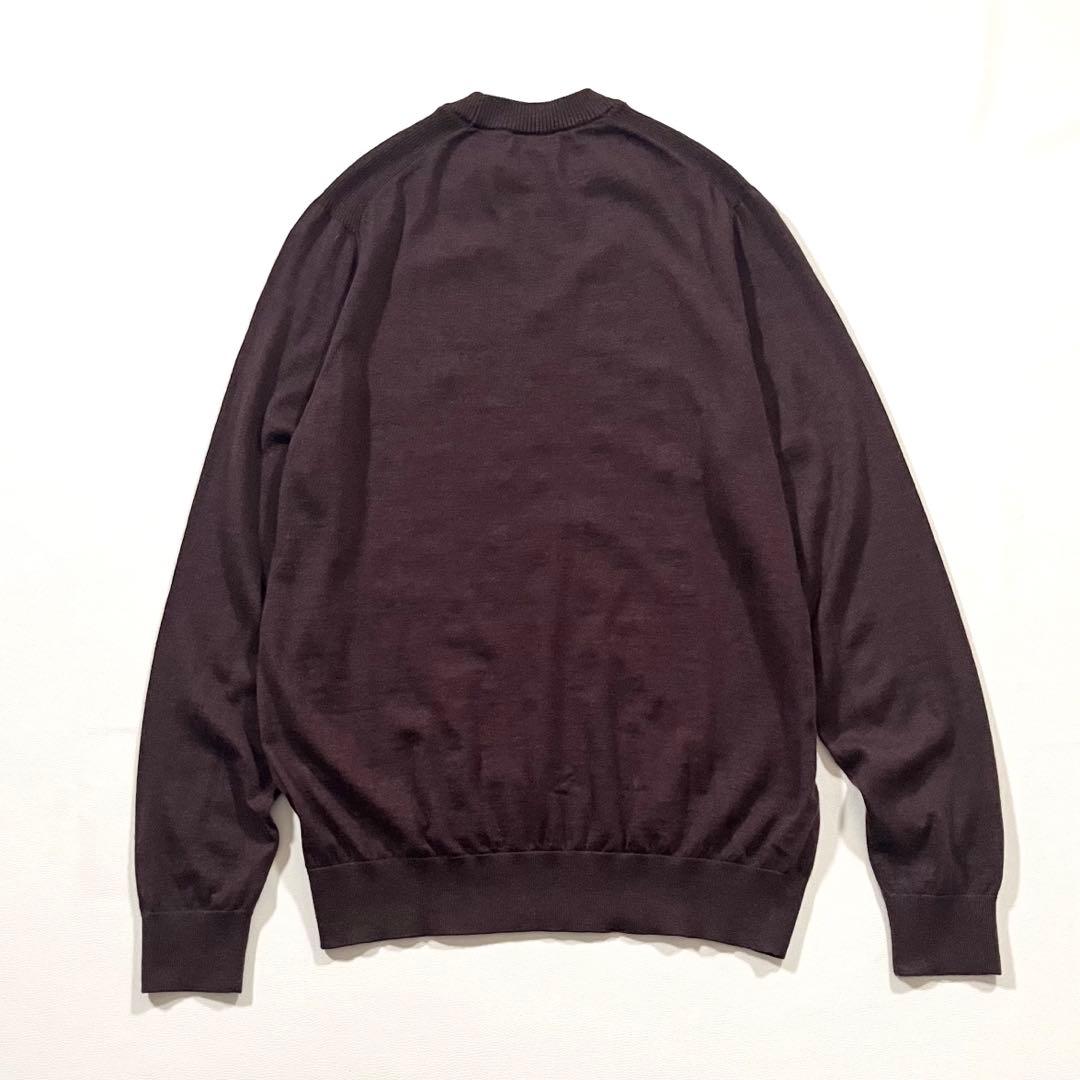 【美品】dunhill　ニット セーター　カシミヤ100%　現行モデル　ロゴ刺繍