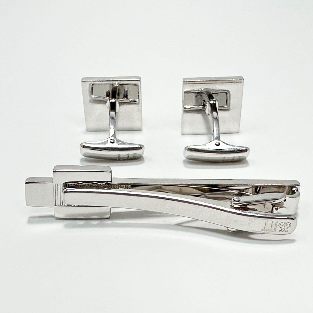 ダンヒル　スクエアトップ　オニキス　ネクタイピン　カフス　セット　925