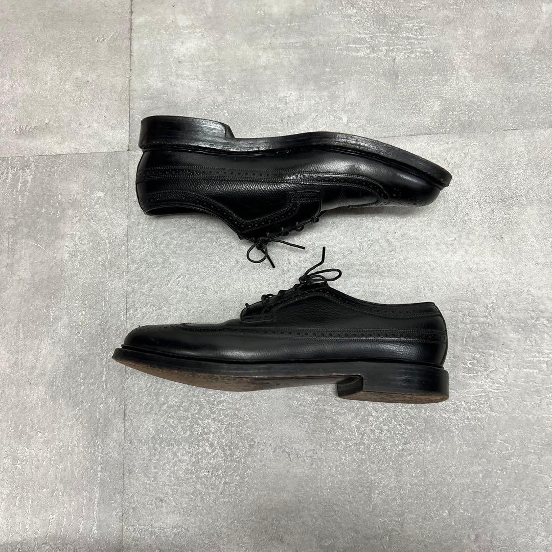 80〜90年代フローシャイムケンムーアレザースニーカー革ブラックウイングチップ