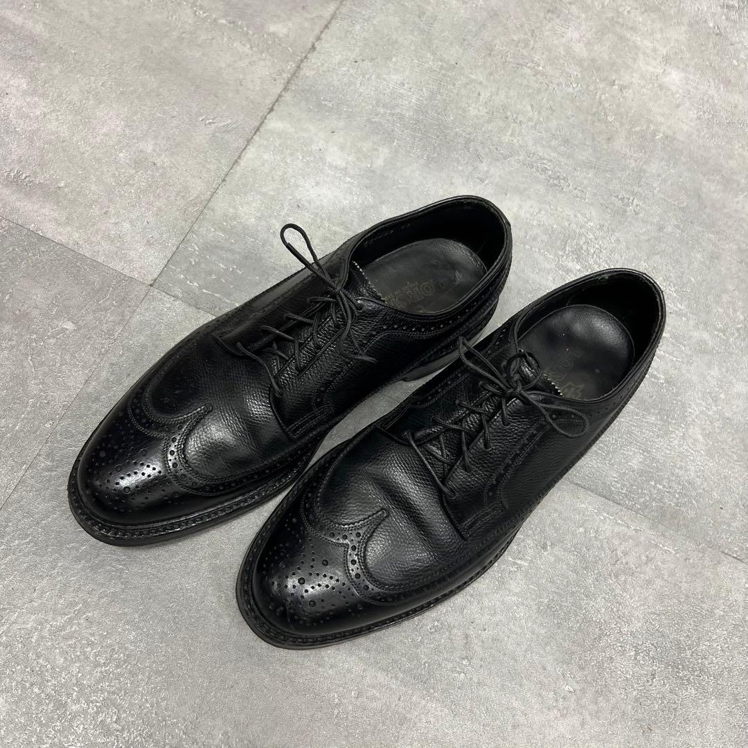 80〜90年代フローシャイムケンムーアレザースニーカー革ブラックウイングチップ