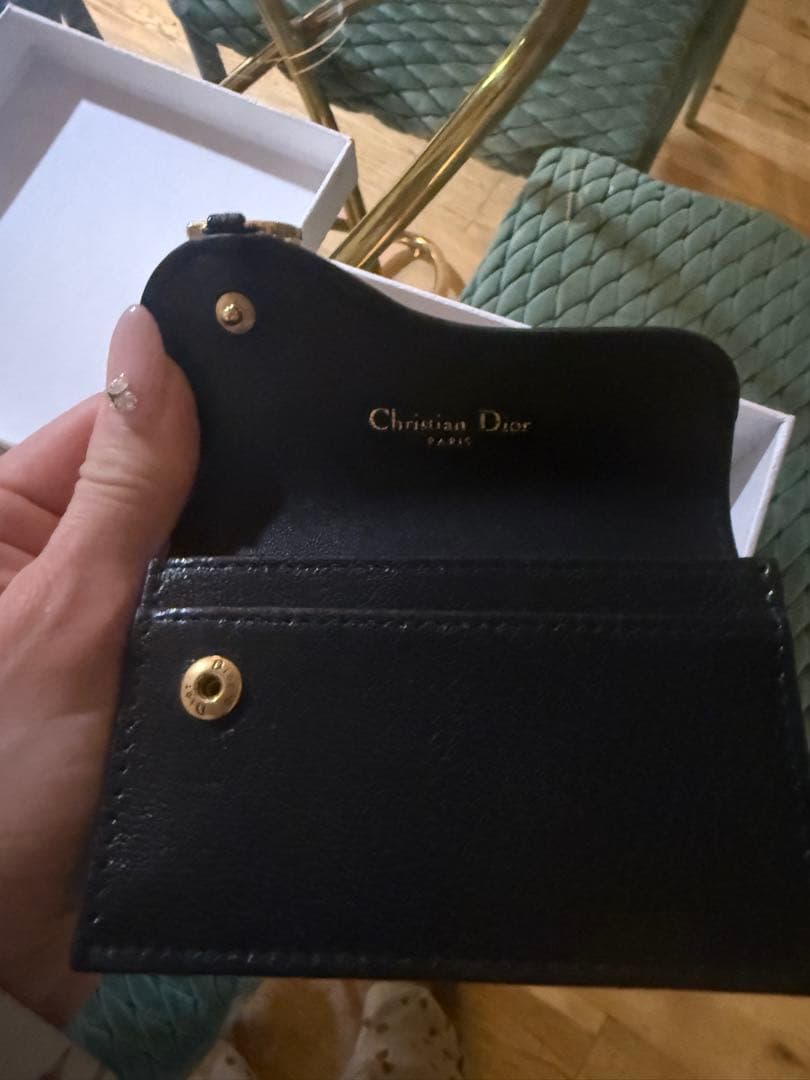特別価格Christian Dior 黒レザー名刺入れ