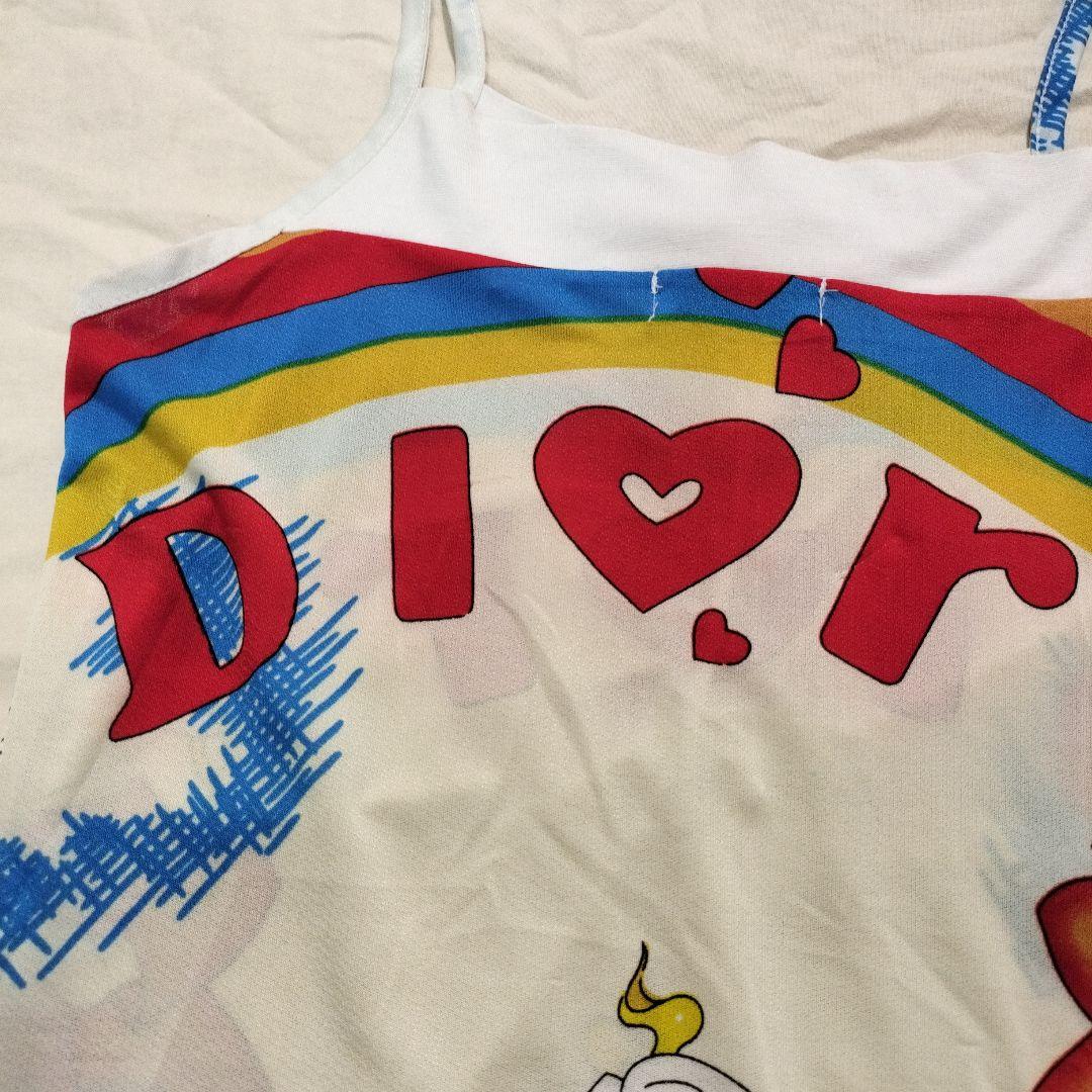 古着 オールド Dior ディオール ジョンガリアーノ プリント キャミソール