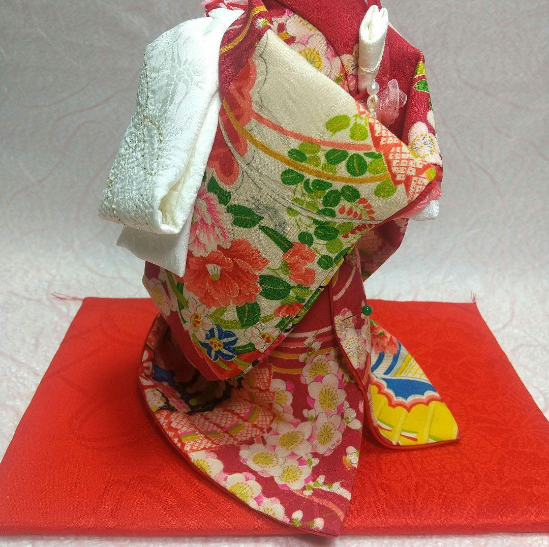 ちりめん細工 古布 うさぎの新郎新婦