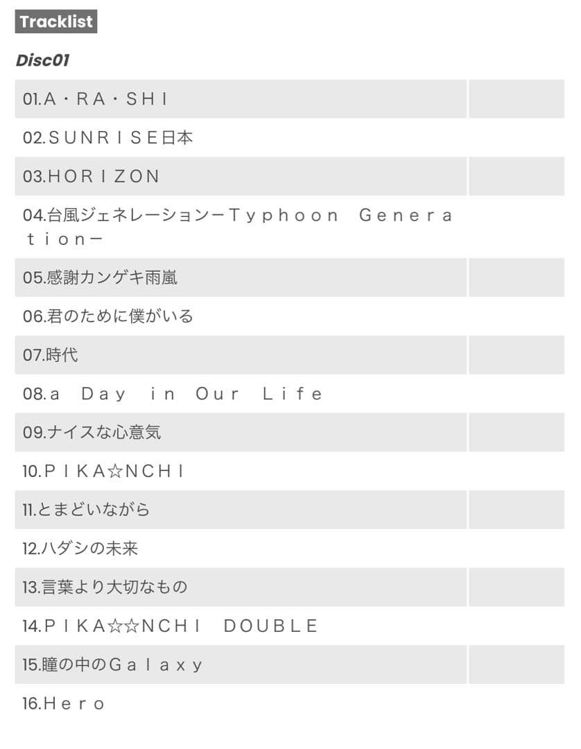 5×20 All the BEST!! 1999-2019 ARASHI 嵐