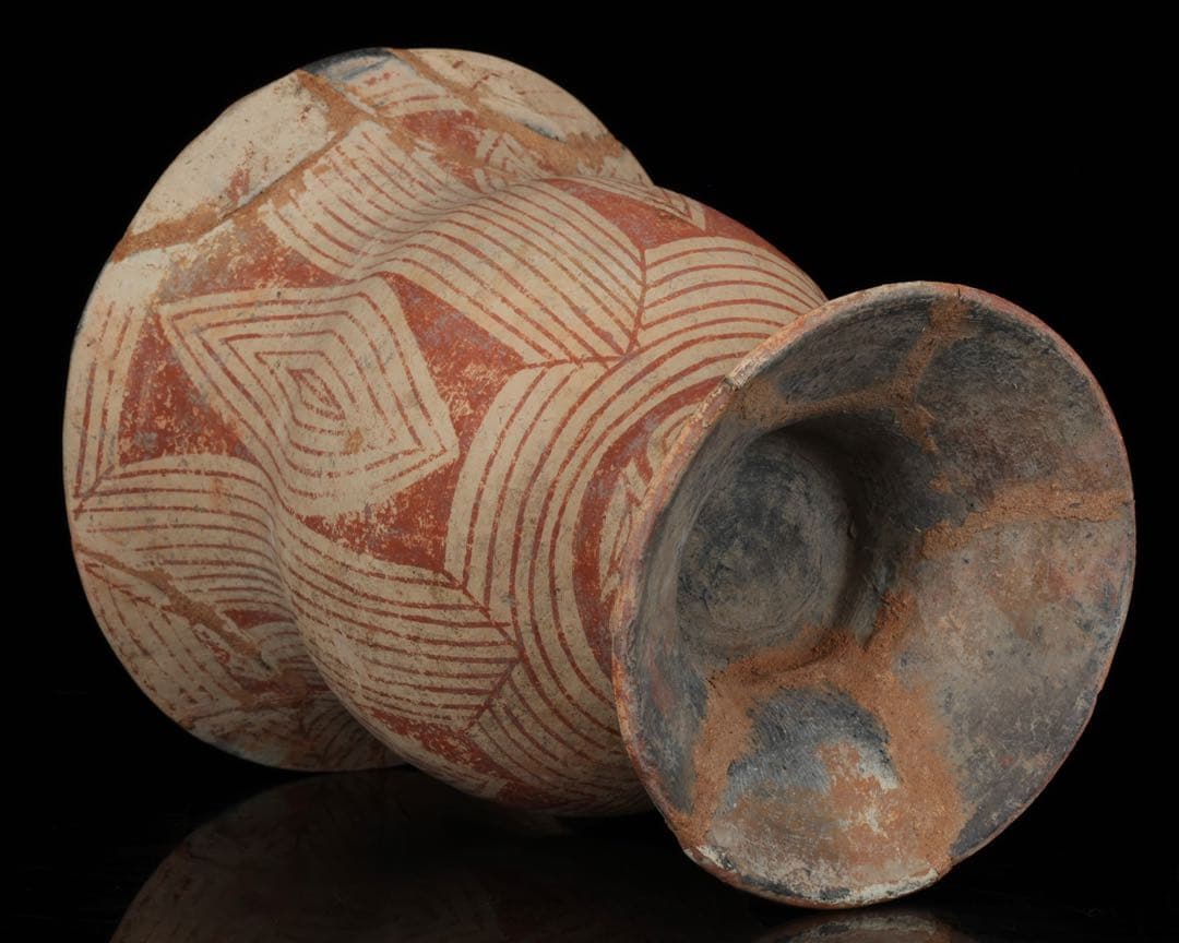 古代 バンチェン土器 彩文土器 タイ古陶 箱付 紀元前 出土 発掘品 東南アジア