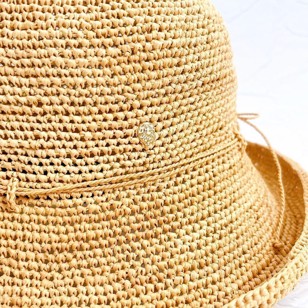 《美品》HELEN KAMINSKI プロバンス10 ナチュラル ラフィア 帽子