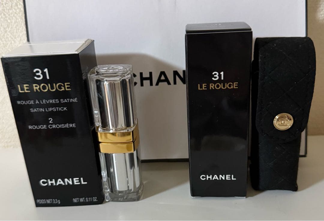 CHANEL LE ROUGE 31 シャネル トランテアン 　黒キルティング