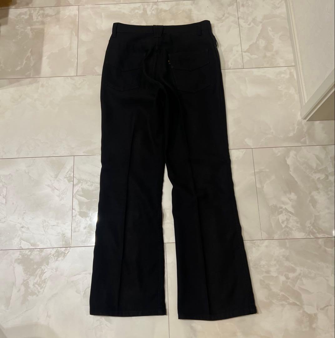 【Iライン】Needles フレア スラックス ブーツカット ブラック