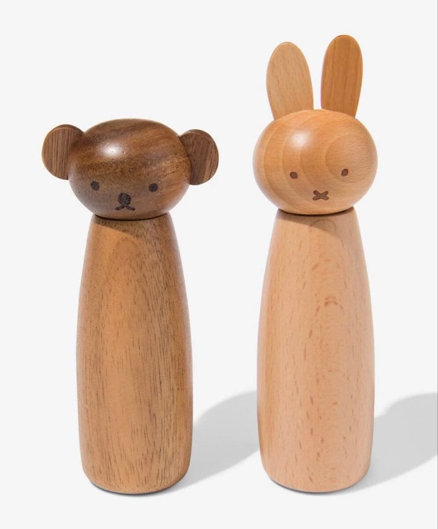 ※Tomato　ミッフィー＆ボリス 木製ペッパーソルトミルセット