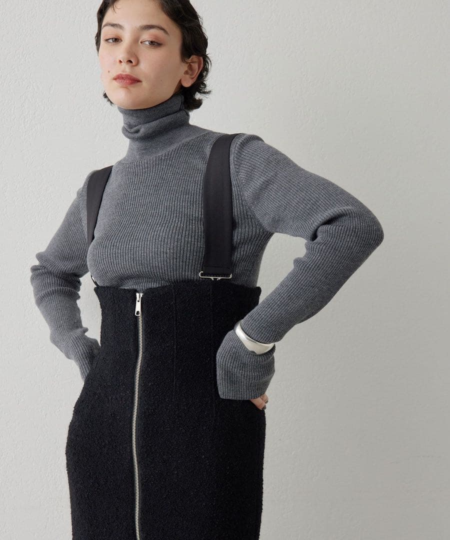 Whim Gazette ウィムガゼット　ZIPサスペンダーワンピース