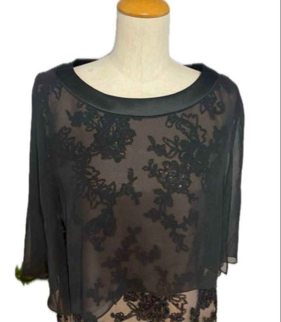 新品東京ソワールMARIKO KOHGAマリココウガケープ付きドレス