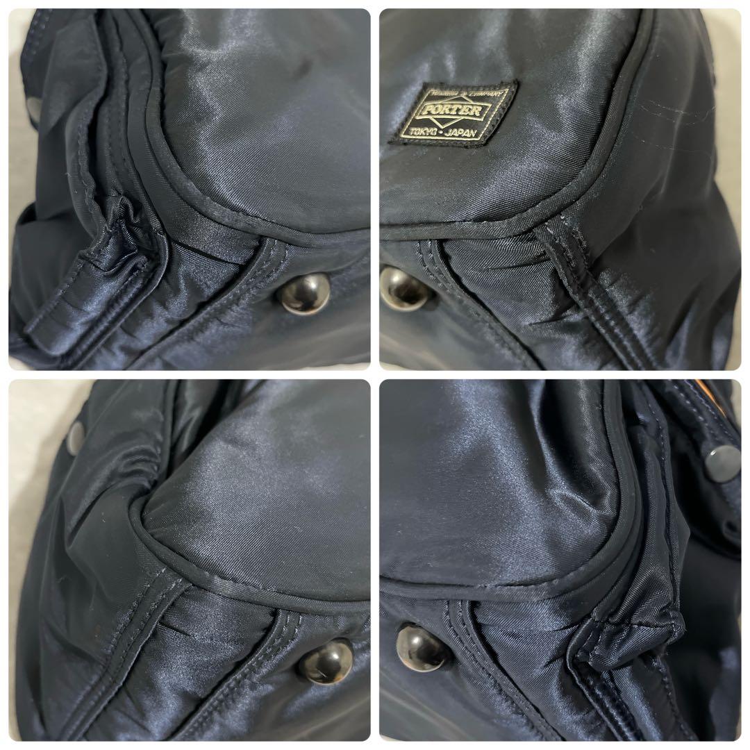 【美品✨】ヘッドポーター　ボストンバッグ　タンカー　ハンドバッグ　ネイビー