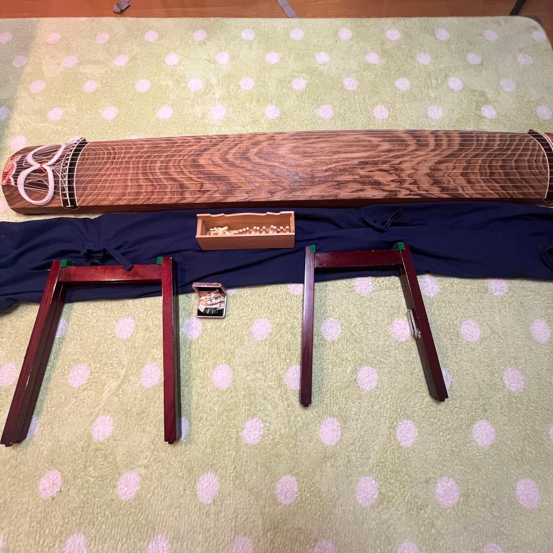 【入門用】木製琴 波模様 スタンド付き