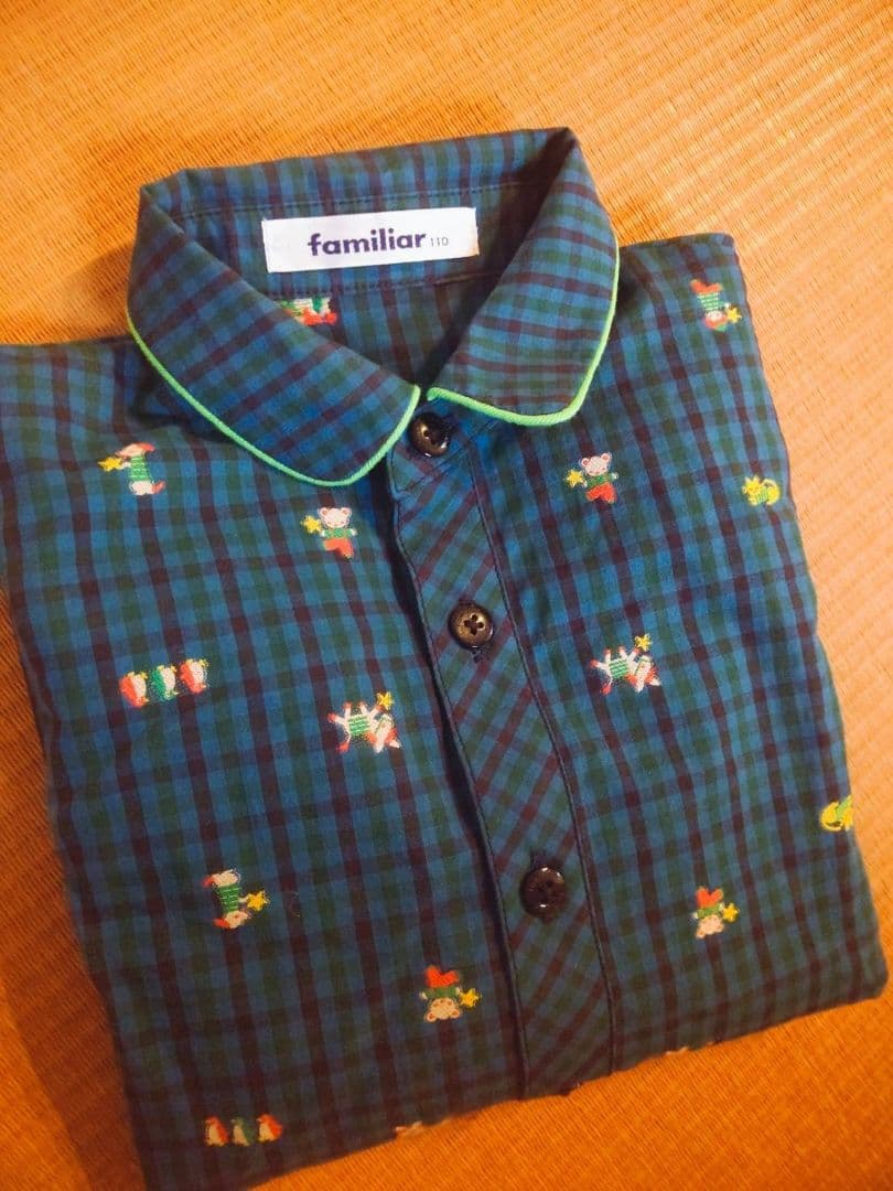 familiar(⁠*⁠•⁠ᴗ⁠•⁠*⁠)長袖シャツ110センチ1枚୧⁠⁠୨