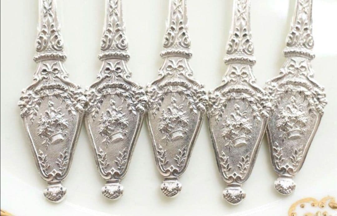 純銀 ③ ソリッドシルバー アイスクリームスプーン スターリングシルバー