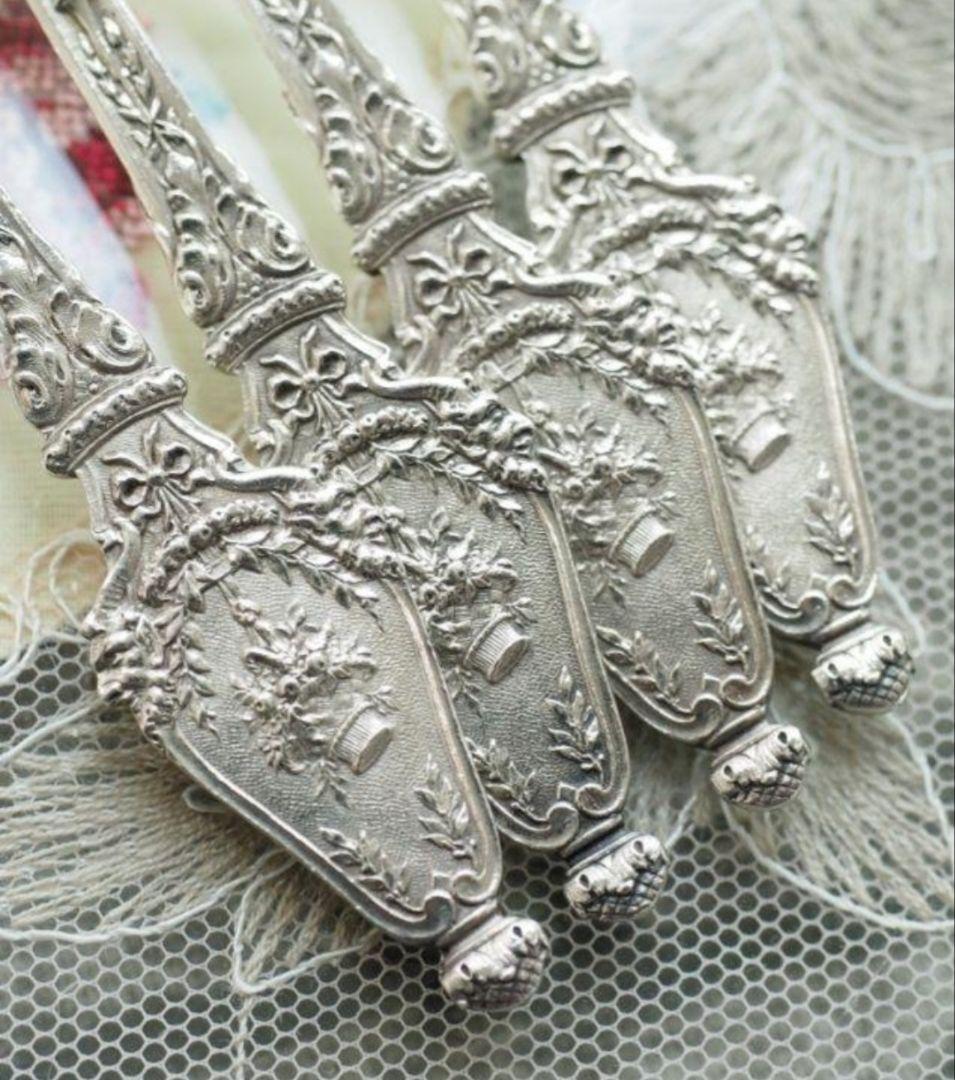 純銀 ③ ソリッドシルバー アイスクリームスプーン スターリングシルバー