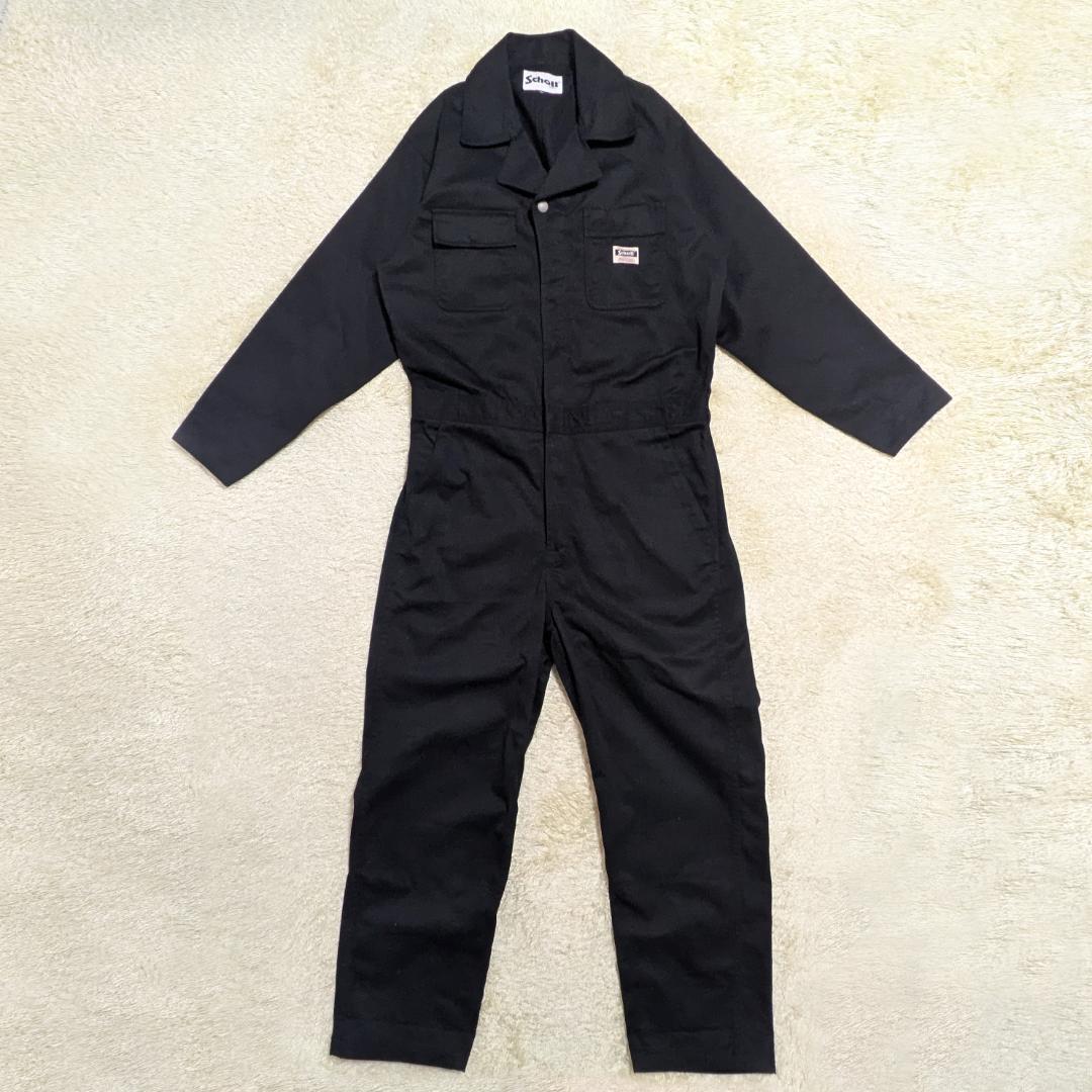 【美品】Schott ショット ワークジャンプスーツ つなぎ M 黒