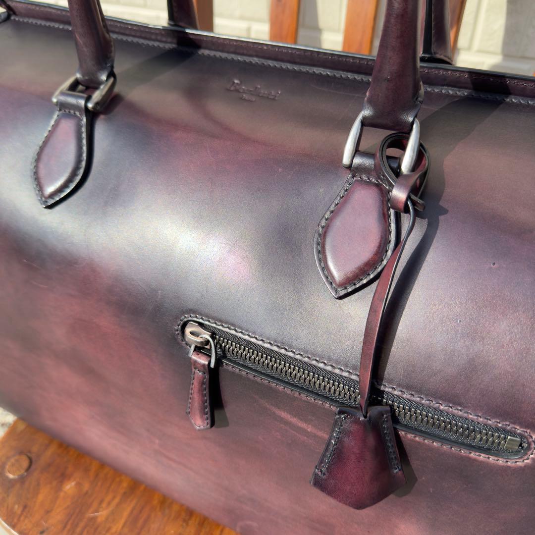 定価71.5万円 ベルルッティ パティーヌレザーボストンバッグ トラベルバッグ