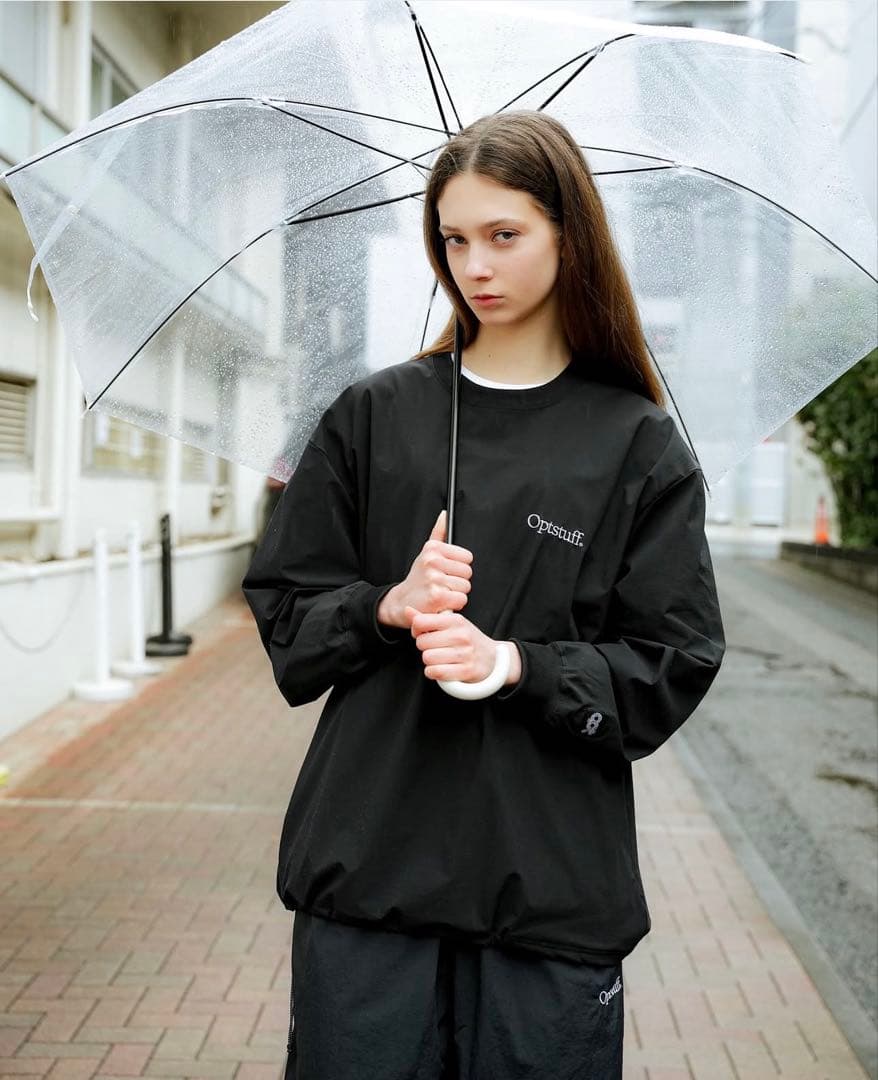 トップス Optstuff Drawstring Nylon Long-Sleeve T