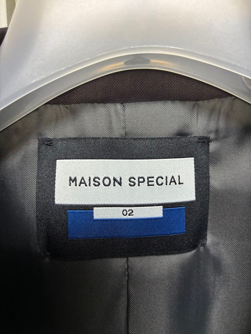 メゾンスペシャル ウール オーバー ピークド ダブル テーラード ジャケット