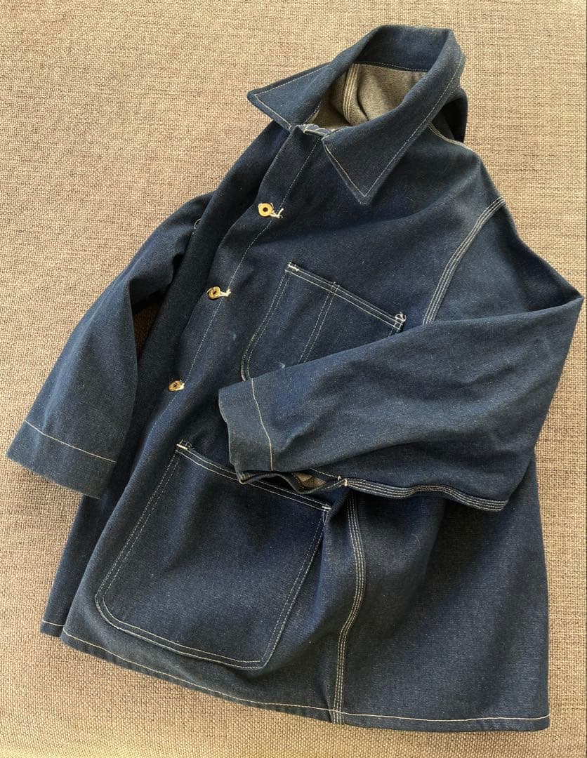 90s UNIVERSAL OVERALL USA製 デニムカバーオール 42