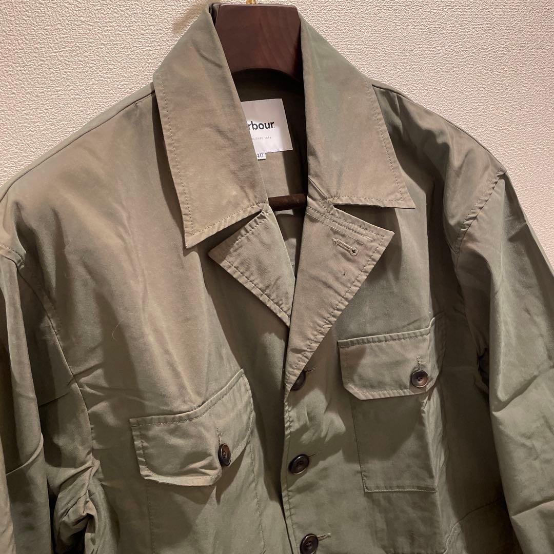 美品！ Barbour ミリタリージャケット カバーオール