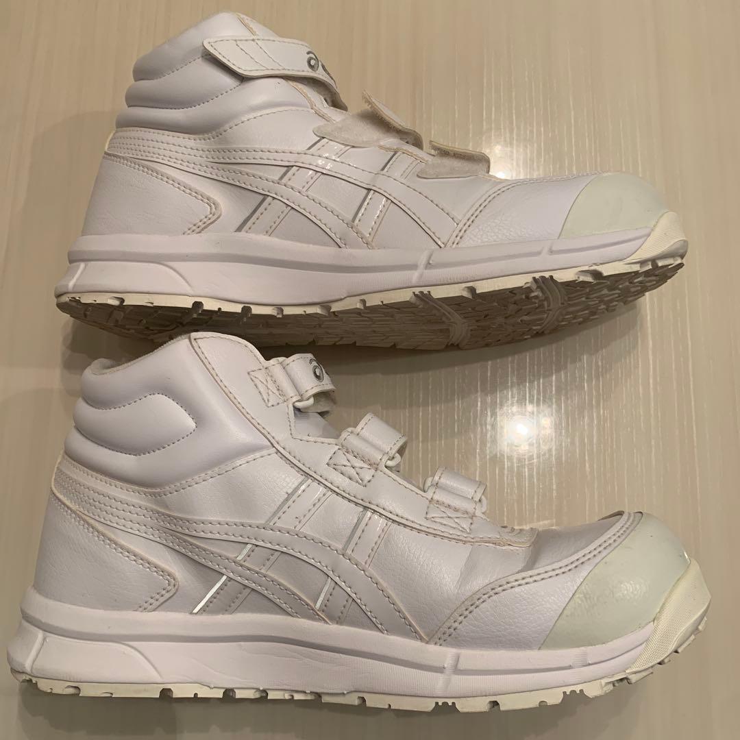 ASICS ホワイト ハイカット安全靴