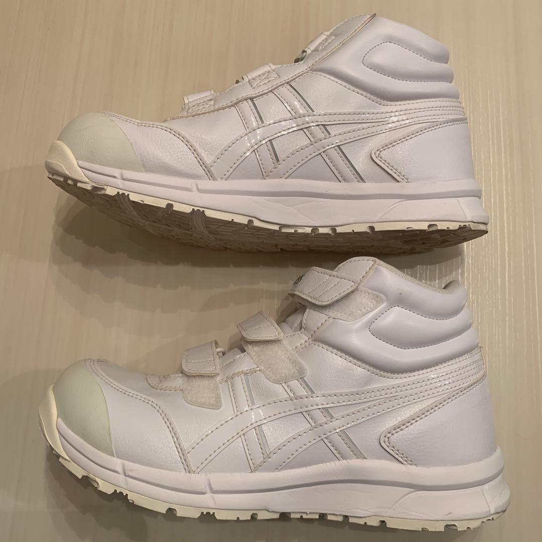 ASICS ホワイト ハイカット安全靴