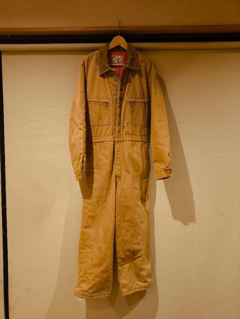 【週末限定セール】Lee　キルティング　オールインワン　ビンテージ　ダック生地