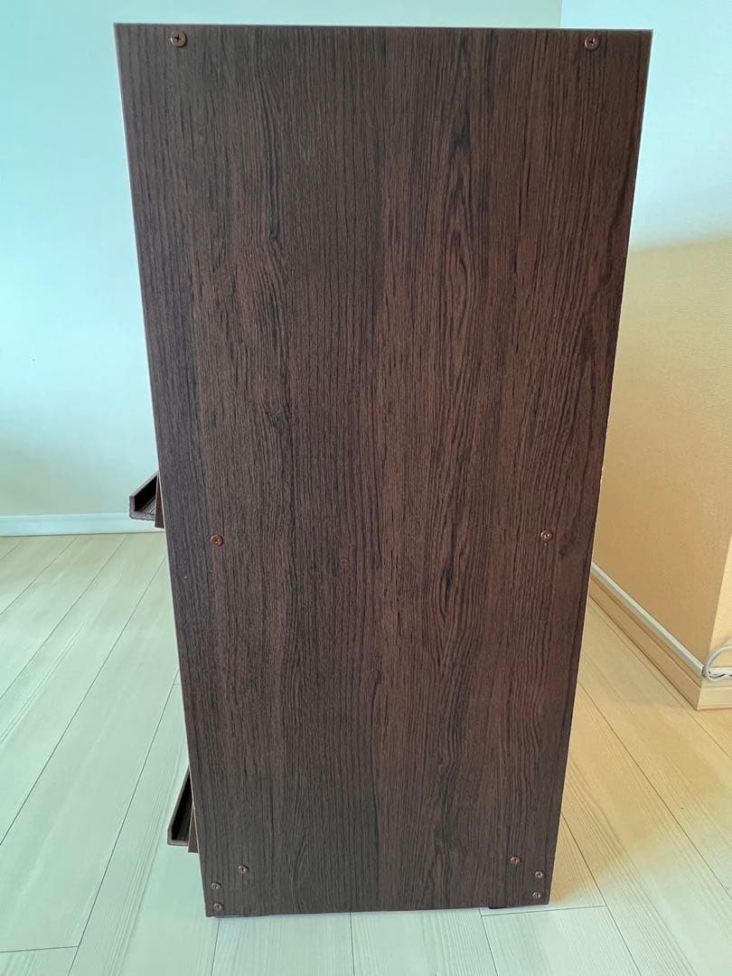 本棚 システムストッカー ディスプレイ フラップキャビネット ダークブラウン