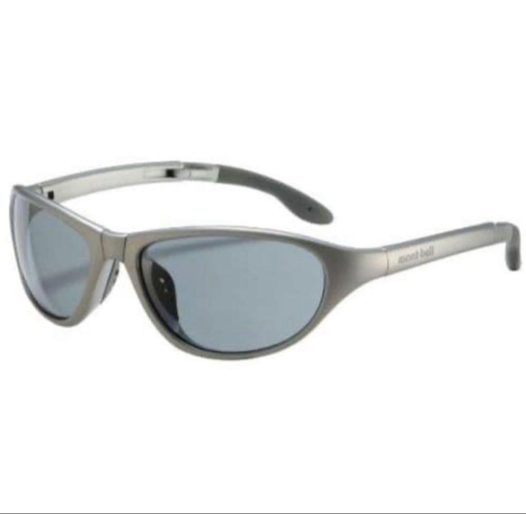 【新品】モンベル トレッキンググラスサングラス ライトグレー シルバー