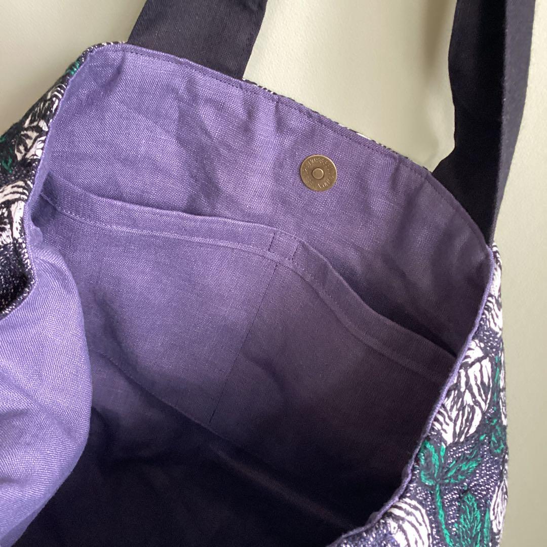 ミナペルホネン最新rosy navyトートバッグ ハンドメイド