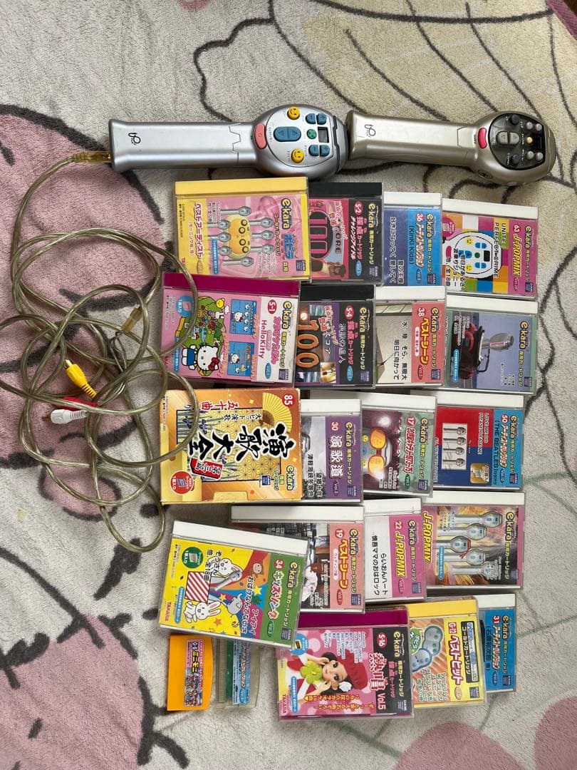 e・karaイーカラ　マイク2本とカートリッジ21個セットで