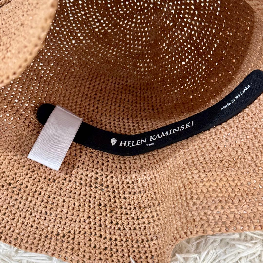 【美品】ヘレンカミンスキー ラフィア ハット プロヴァンス10 ベージュ
