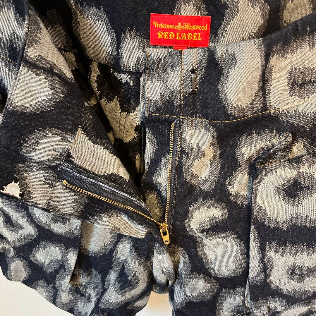 ヴィヴィアンウエストウッド ヒョウ柄 ショートパンツ　M デニム