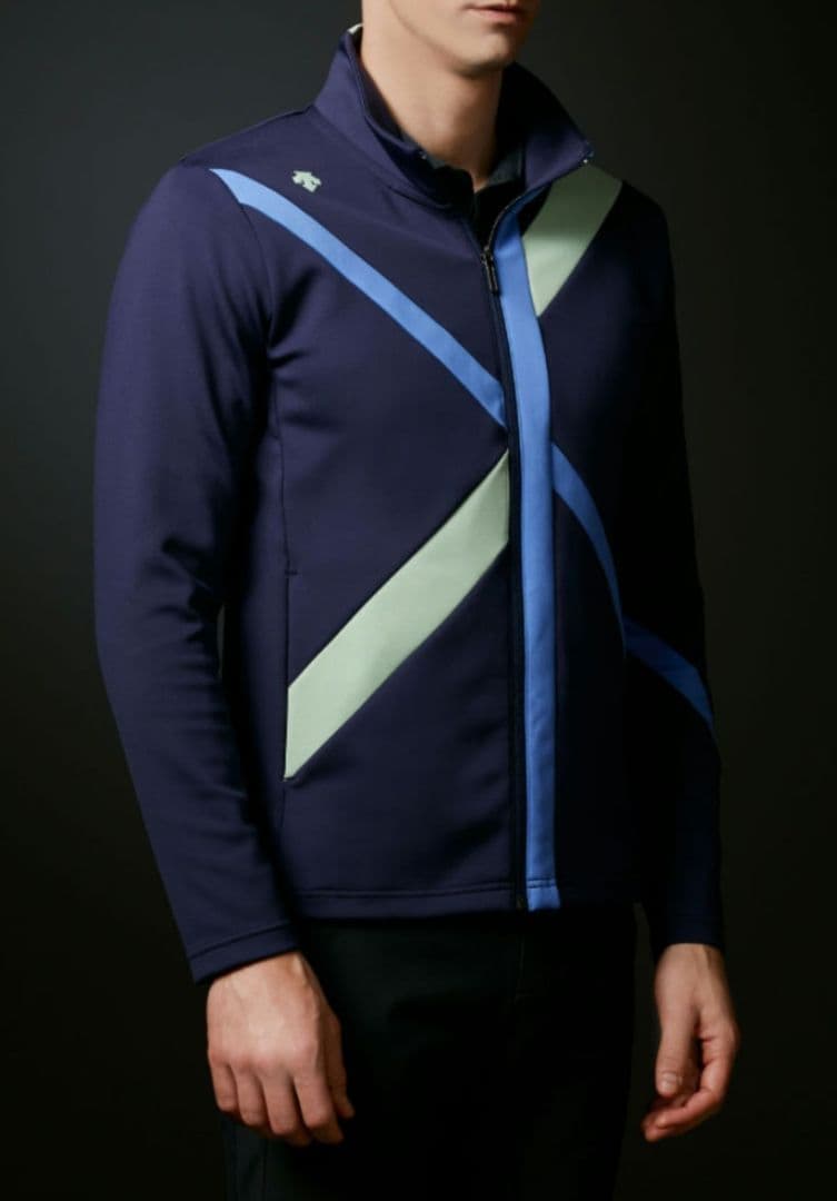 【入手困難】デサントゴルフ 切替 ストレッチ ジャージー ジャケット M