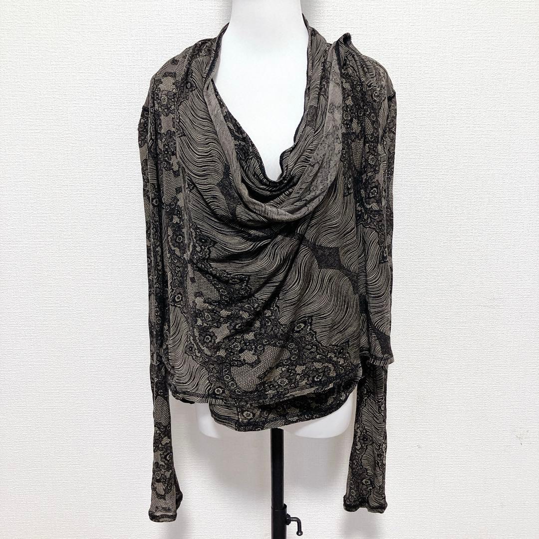 シェアースピリット　ドレープカットソー　変形カーディガン　2way