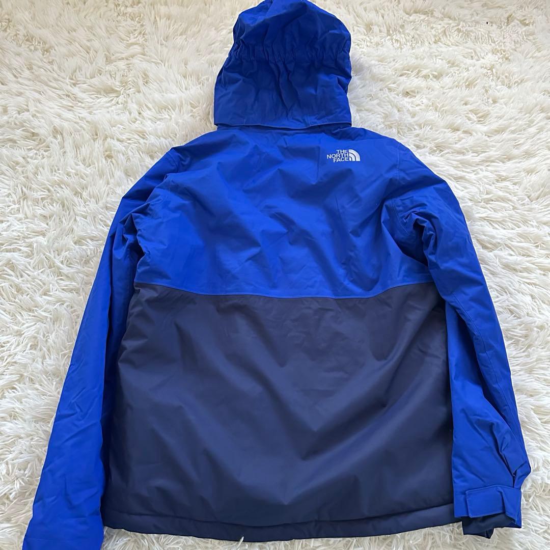 【美品】ノースフェイス スキーウェア ダウン キッズ XL 防寒 スノーウェア