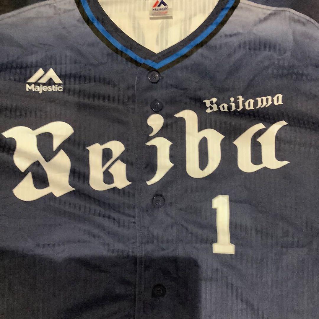 埼玉西武ライオンズ　栗山巧　ビジターユニフォーム　XLサイズ　マジェスティック