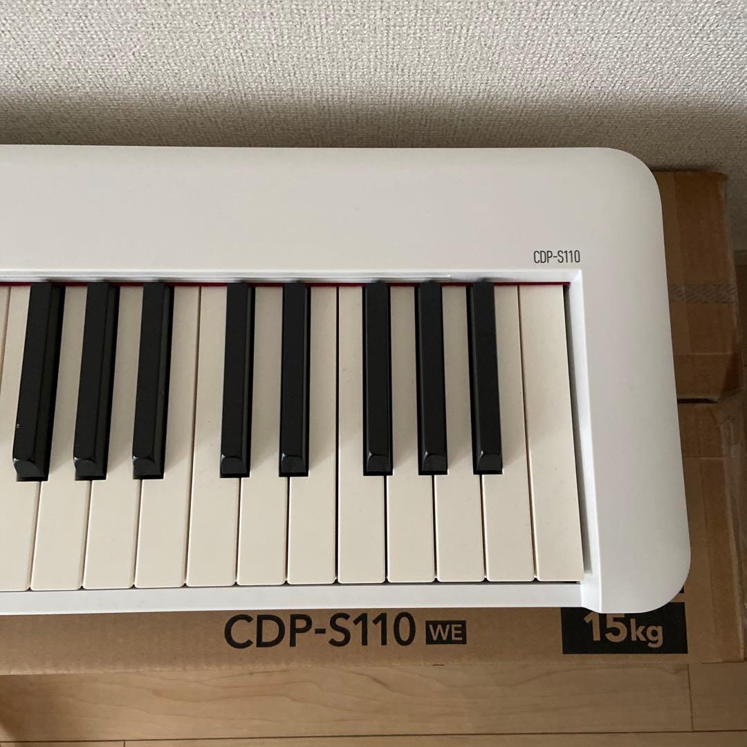 CASIO CDP-S110 電子ピアノ 譜面台・ヘッドフォン付き