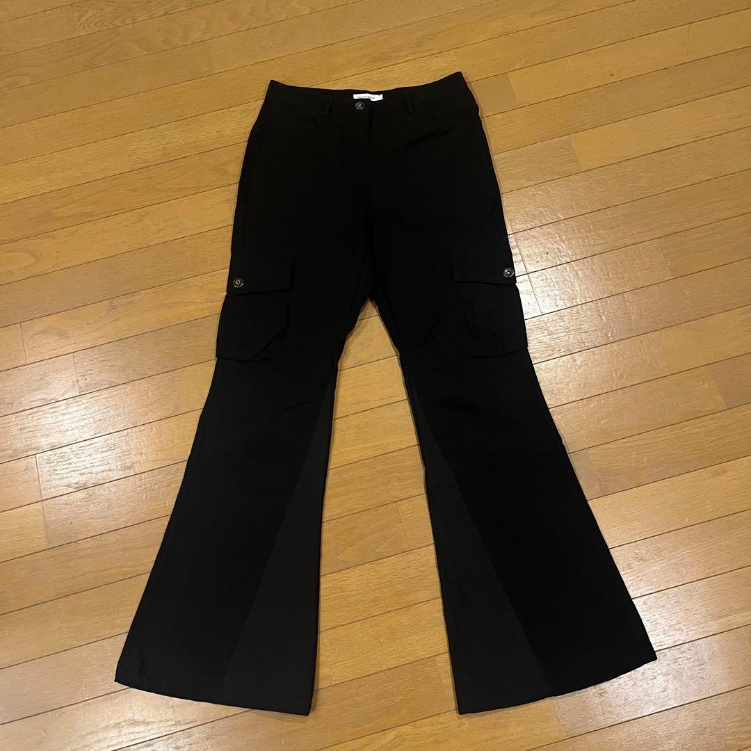 パンツ MISEKISEOUL Pocket cargo bootscut pants