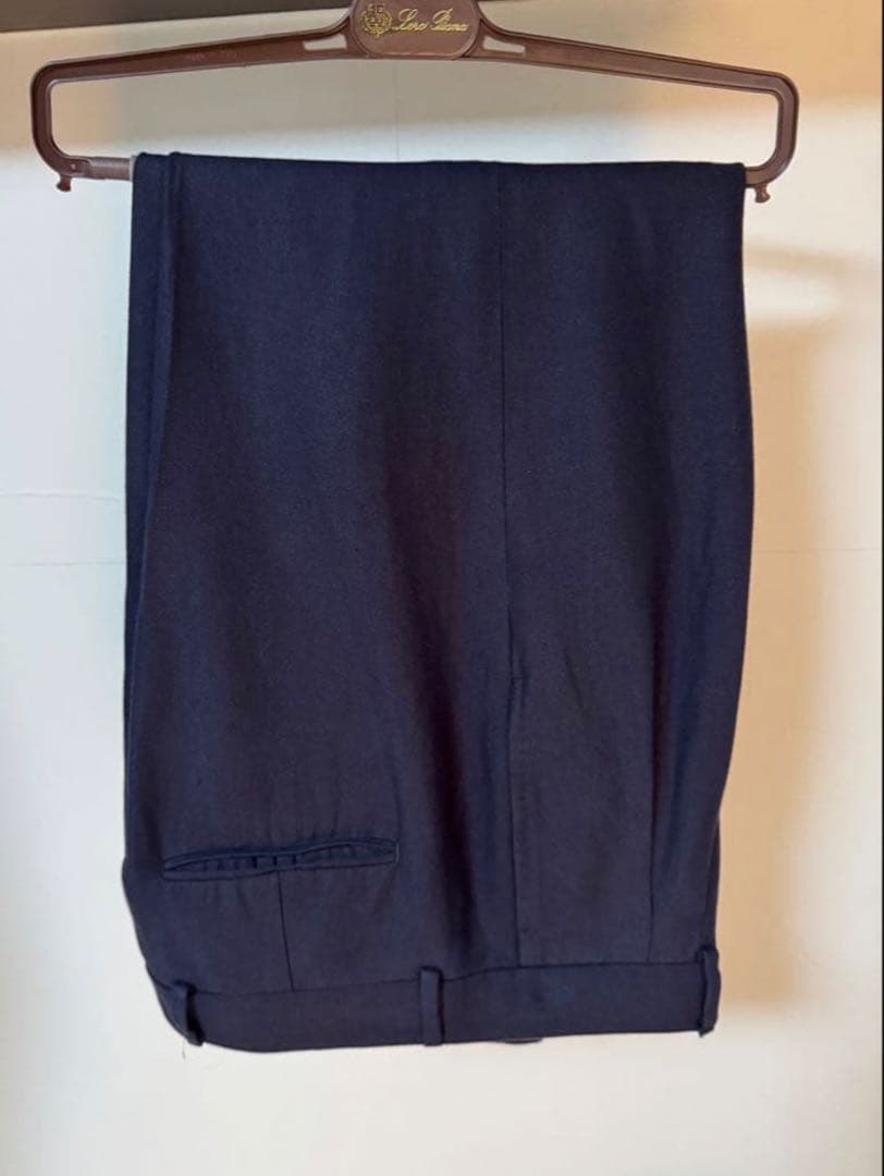 【美品】Loro Piana ロロピアーナ／タック入りパンツ