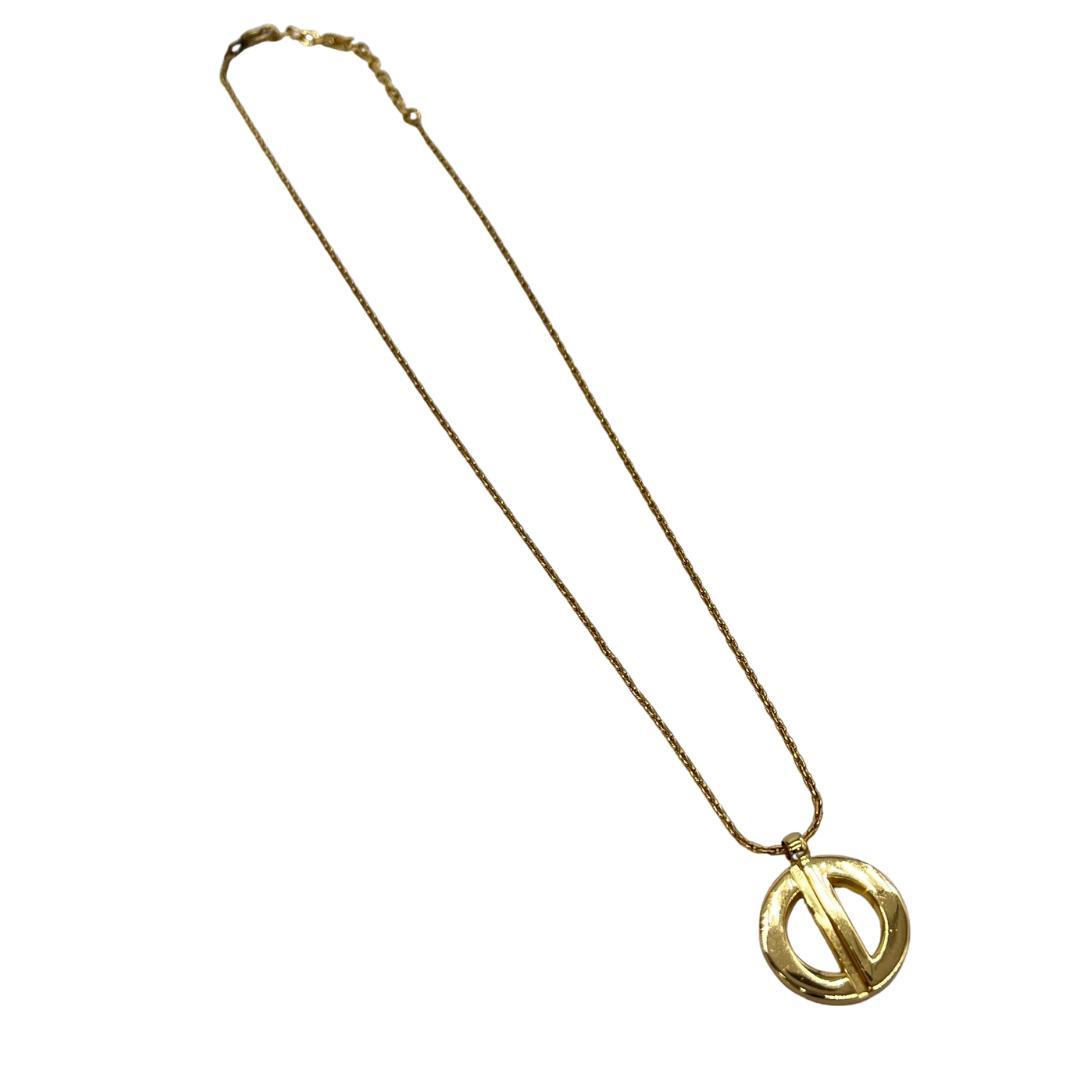Dior ディオール ゴールド ネックレス CDロゴ サークルモチーフ