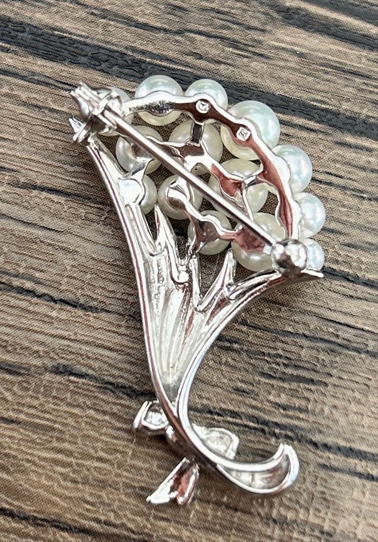 ミキモト　本真珠　アコヤ　ブローチ