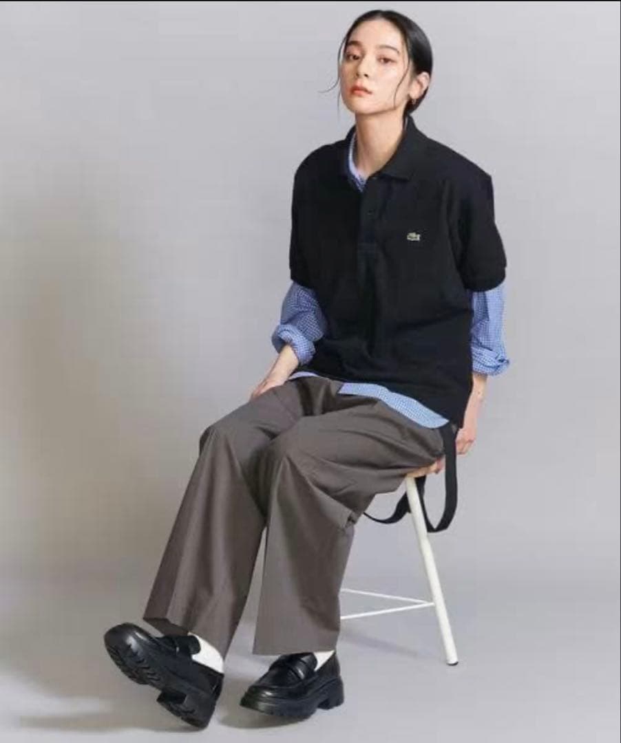 さち。美品！ BEAUTY&YOUTH／レザーライク ローファー 晴雨兼用