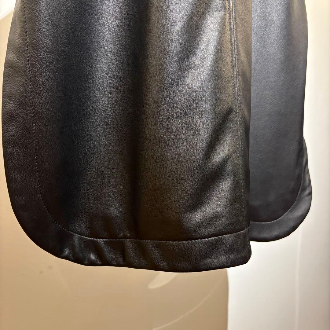 美品 CCU レザーベスト フリーサイズ ライダース レザー