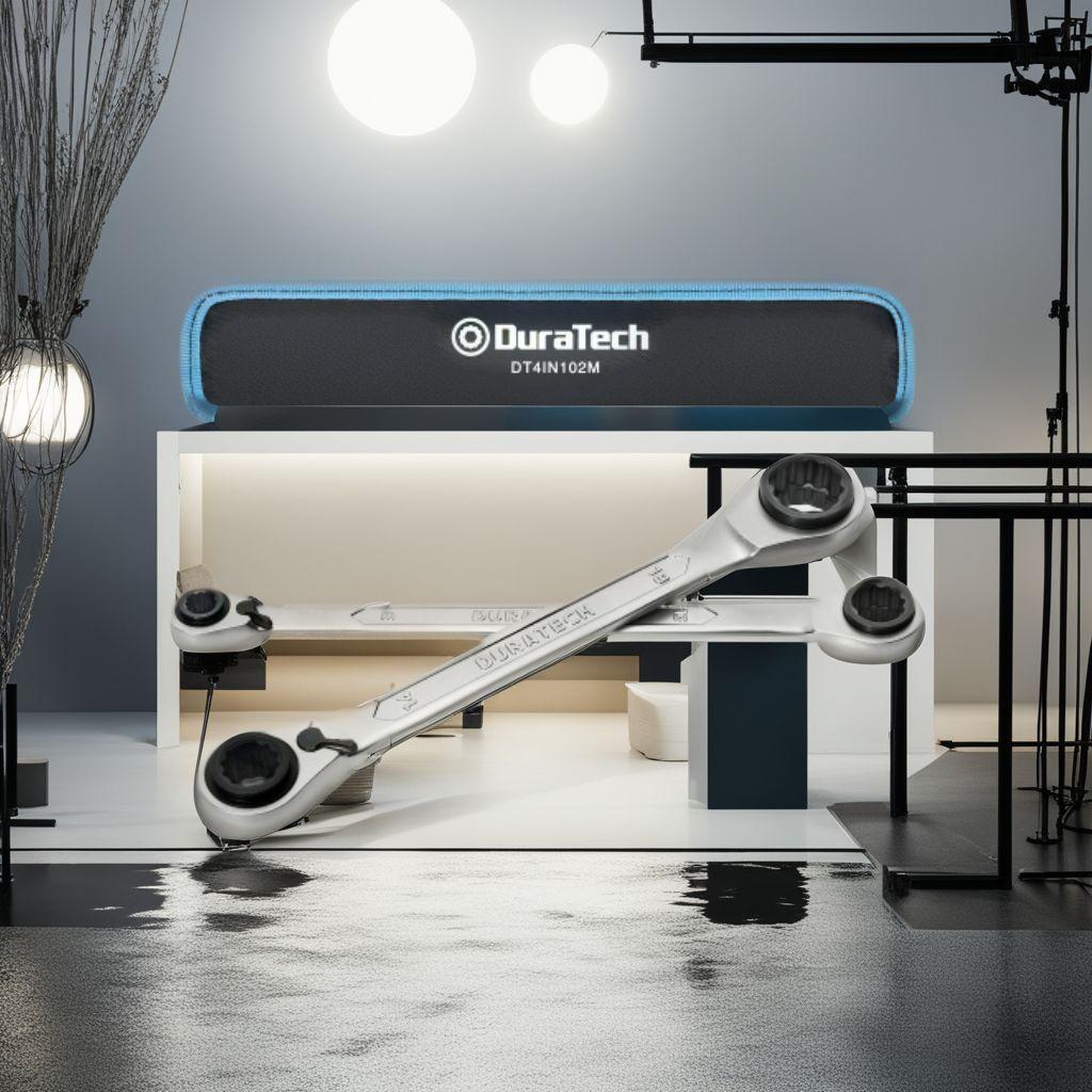 2本組 ラチェットメガネレンチ 4-in-1 アングルラチェットレンチセット