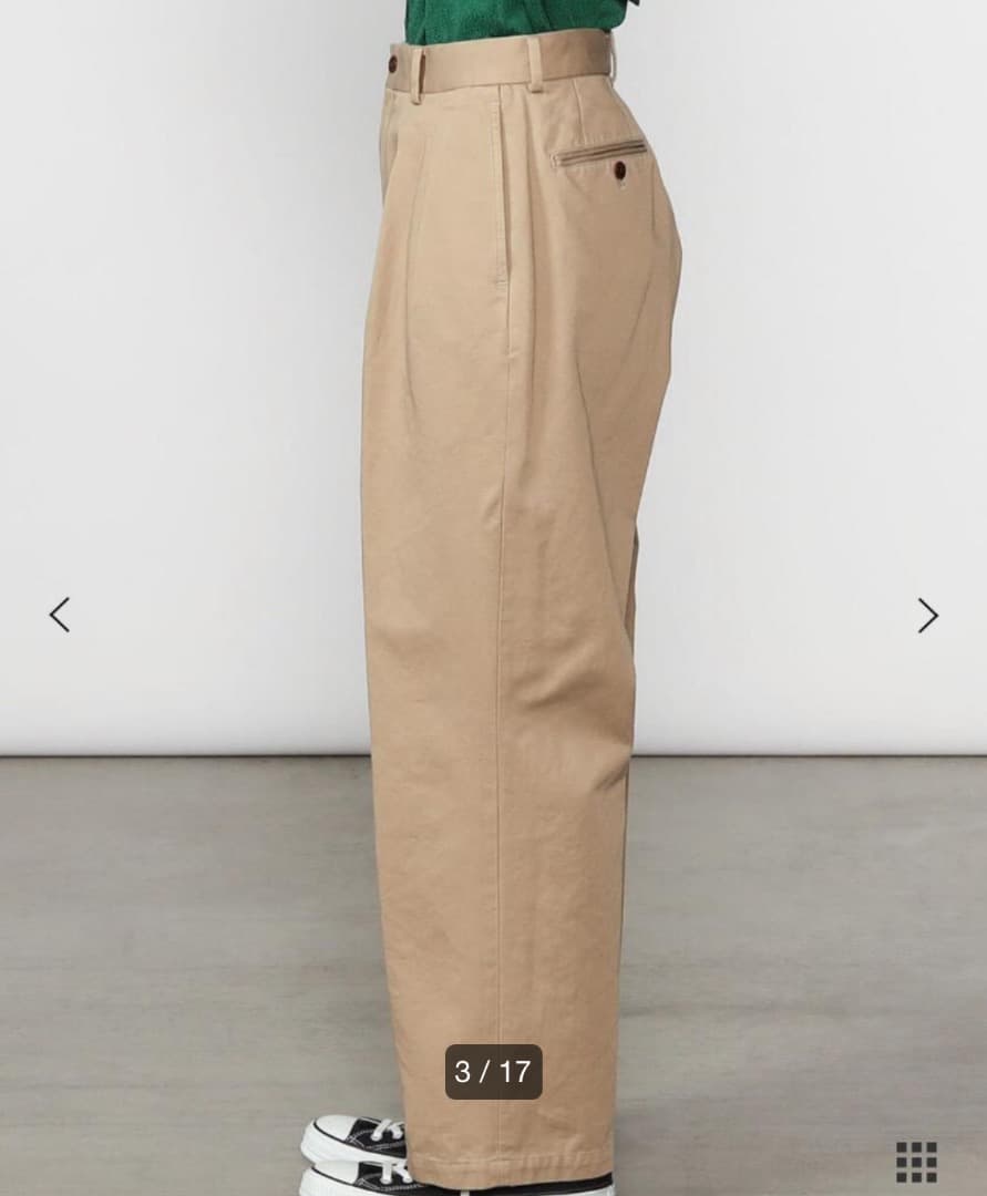 NEAT ニート ビショップ〈別注〉チノパンツ S チノパン　ナチュラル